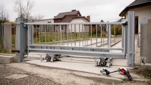 brama przesuwna montaż