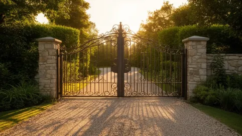 brama wjazdowa z furtką