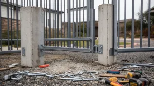 brama wjazdowa z montażem