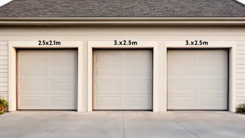 bramy garażowe uchylne wymiary typowe