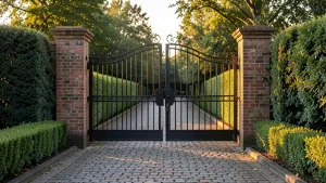 Bramy wjazdowe dwuskrzydłowe z furtką