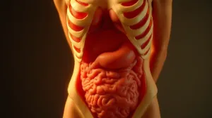 co jest po lewej stronie pod żebrami