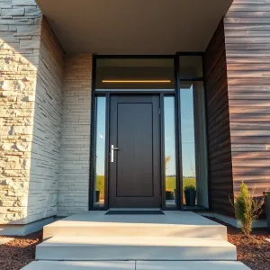 Co na elewację przy drzwiach wejściowych