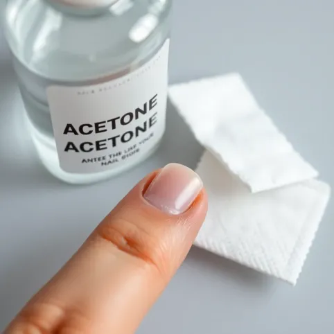 Czy acetonem można odtłuścić płytkę paznokcia