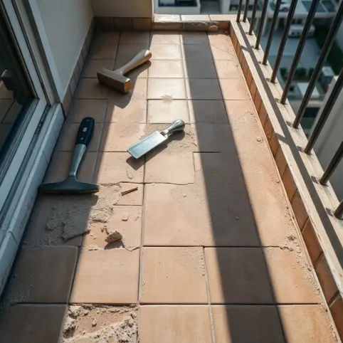 Czy spółdzielnia może skuć płytki na balkonie