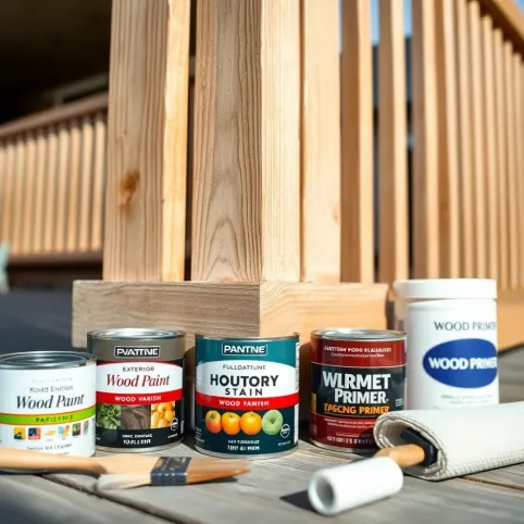 Czym pomalować poręcz drewnianą