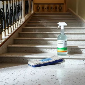 Czym wyczyścić lastryko na schodach