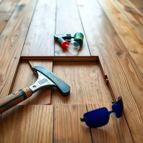 Demontaż desek podłogowych