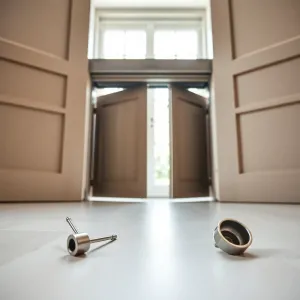 Demontaż drzwi harmonijkowych