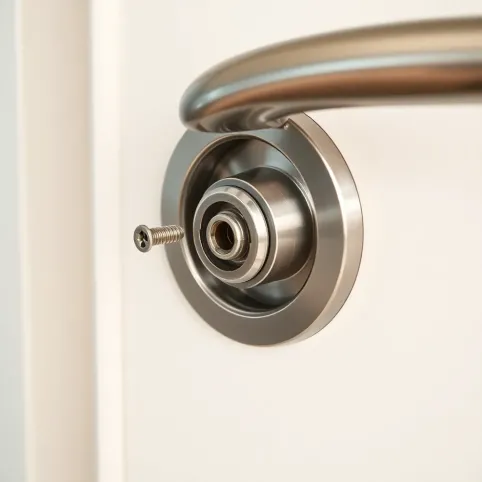 Demontaż klamki w drzwiach