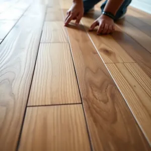 Deską podłogowa lita montaż