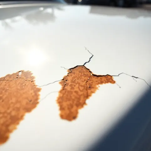 Dlaczego schodzi lakier bezbarwny z samochodu