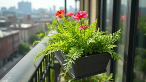 Doniczka balkonowa na balustradę