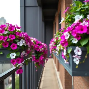 Doniczki na balkon na balustradę