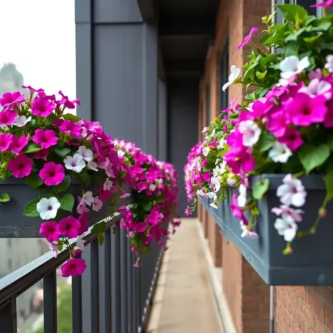 Doniczki na balkon na balustradę