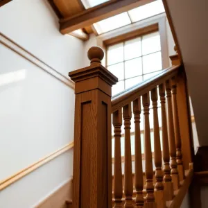 Drewniana balustrada na schody