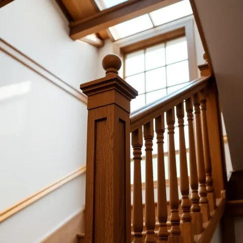 Drewniana balustrada na schody