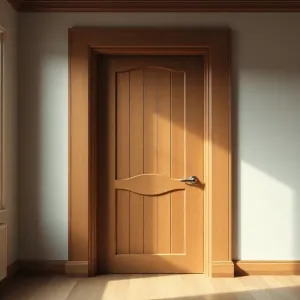 drewniane drzwi wewnętrzne z ościeżnicą