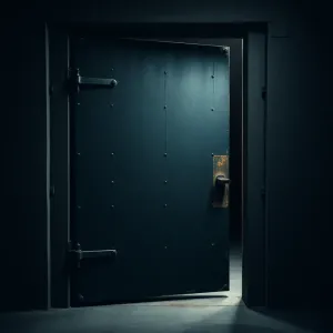 Drzwi do kotłowni z ościeżnica