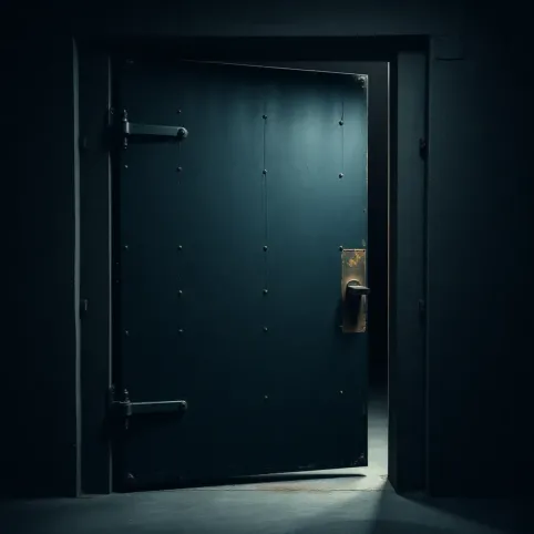 Drzwi do kotłowni z ościeżnica