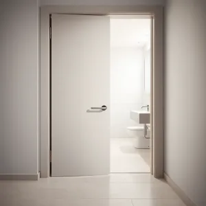 Drzwi do łazienki dla niepełnosprawnych