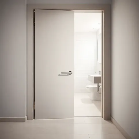 Drzwi do łazienki dla niepełnosprawnych