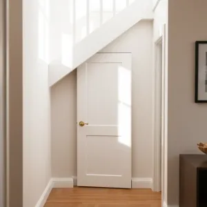 Drzwi do schowka pod schodami