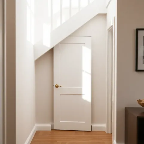 Drzwi do schowka pod schodami