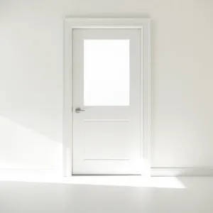 Drzwi DRE białe z szybą