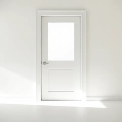 Drzwi DRE białe z szybą