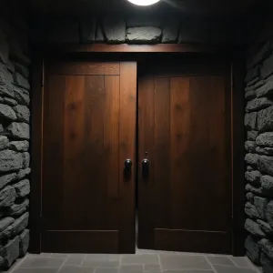 Drzwi drewniane do piwnicy na wymiar
