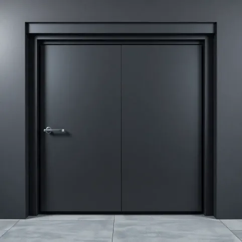 Drzwi metalowe do piwnicy z ościeżnicą