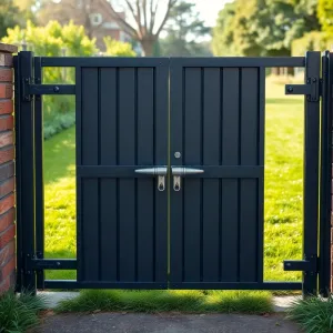 Drzwi metalowe na działkę