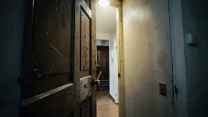 drzwi na klatkę schodową w domu