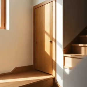 Drzwi na schodach w domu