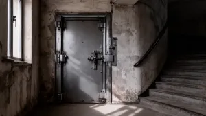 drzwi stalowe do klatki schodowej