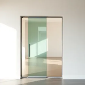 Drzwi szklane przesuwne w kasecie