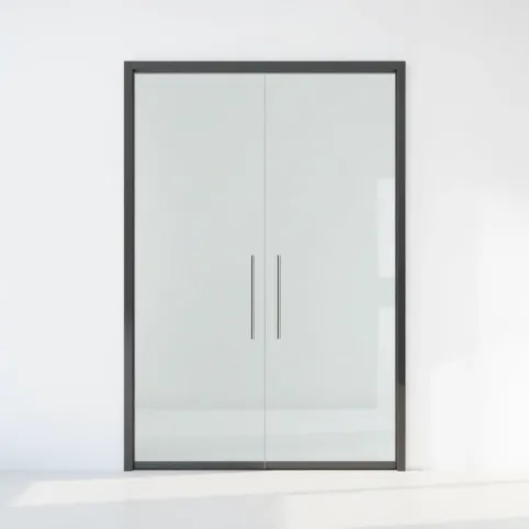 drzwi szklane z ościeżnicą