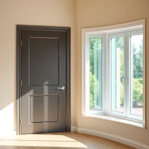 drzwi w innym kolorze niż okna