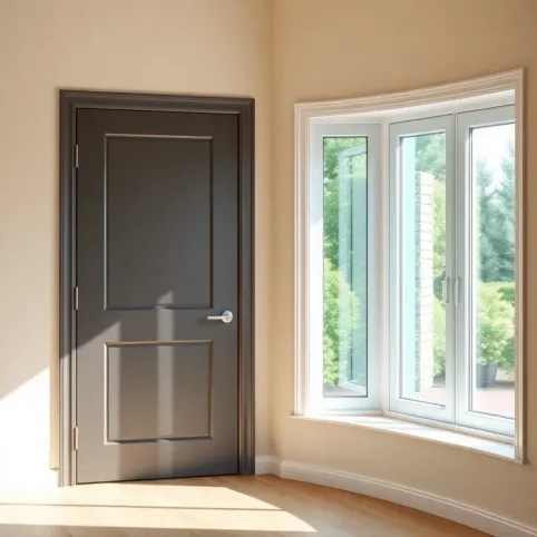 drzwi w innym kolorze niż okna