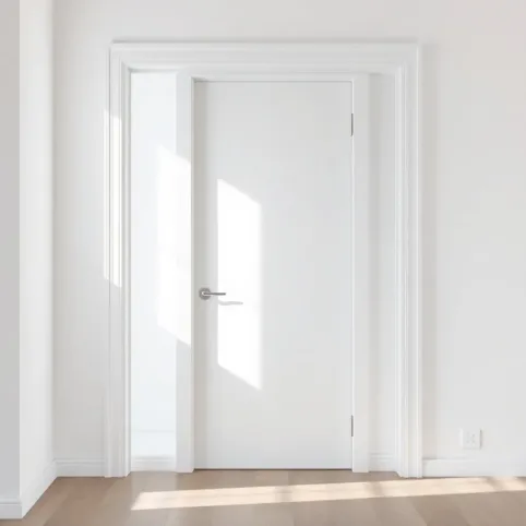 Drzwi wewnętrzne białe 90 z ościeżnicą