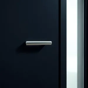 Drzwi zewnętrzne antracyt z pochwytem