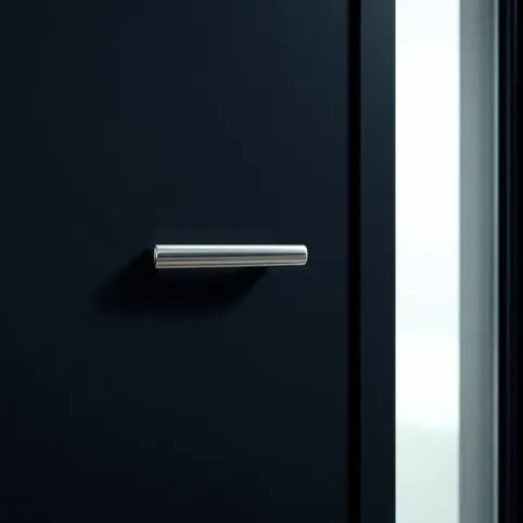 Drzwi zewnętrzne antracyt z pochwytem