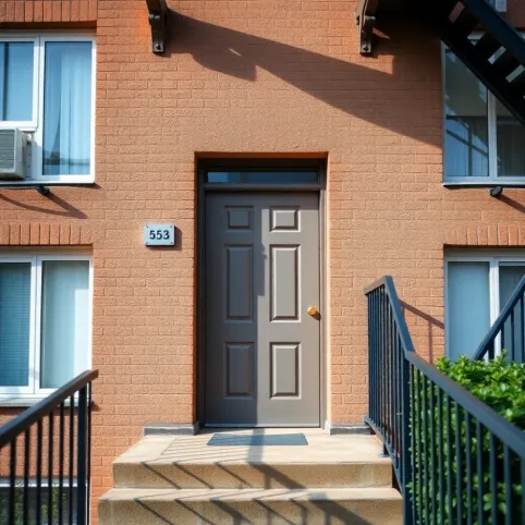 Drzwi Zewnętrzne Do Klatki Schodowej W Bloku