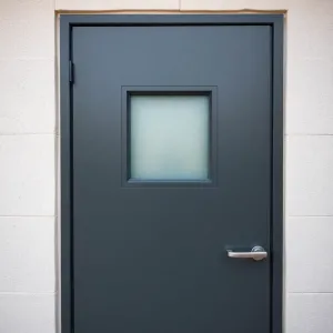 Drzwi zewnętrzne do kotłowni ocieplane