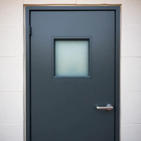 Drzwi zewnętrzne do kotłowni ocieplane