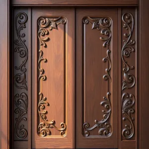 Drzwi zewnętrzne drewniane wzory
