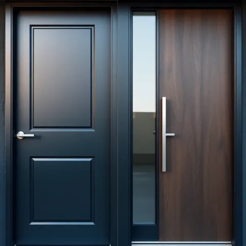 Drzwi zewnętrzne malowane czy okleina