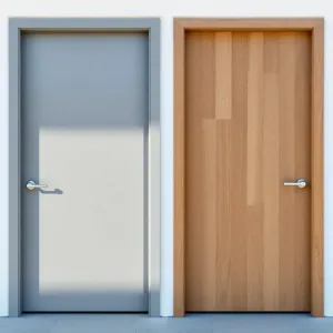 Drzwi zewnętrzne stalowe malowane czy okleina