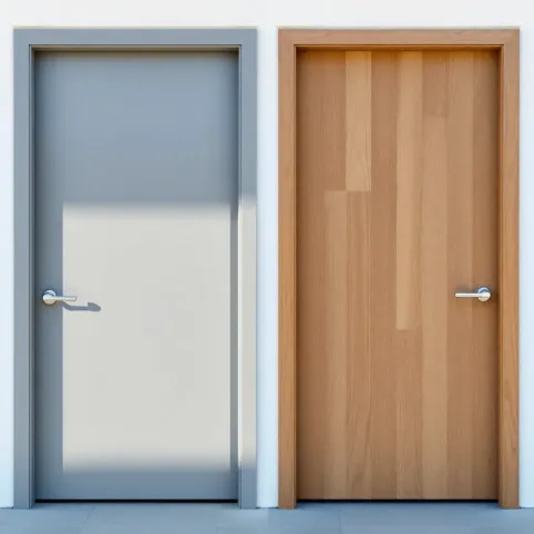 Drzwi zewnętrzne stalowe malowane czy okleina